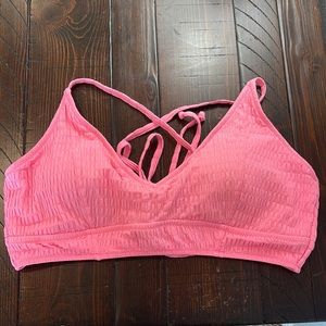 Jessica Simpson Smock It To Ya Cropped Cami Bikini Top Size XL